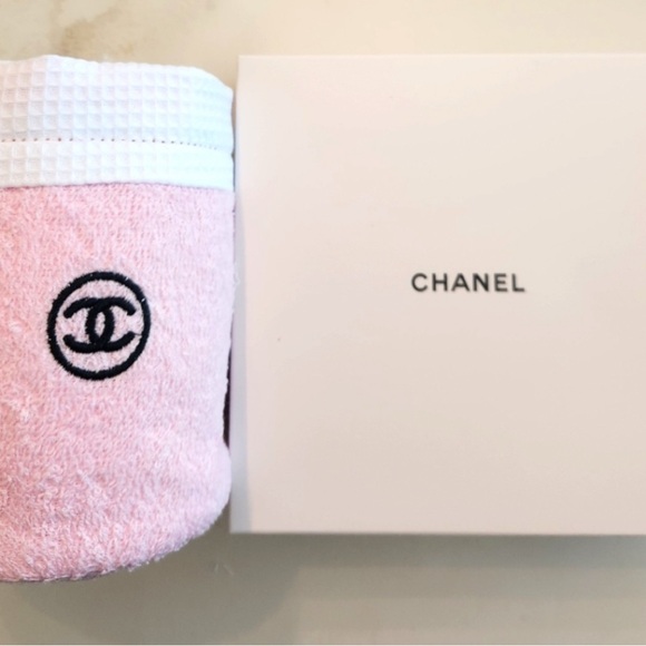 Chanel GWP Terry Cloth Pop Up Bin...so Crazy Cute! New In Box - Picture 1 of 4